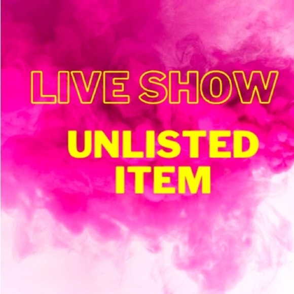 Like Listing For Future Live Shows Unlisted Items - Picture 1 of 1